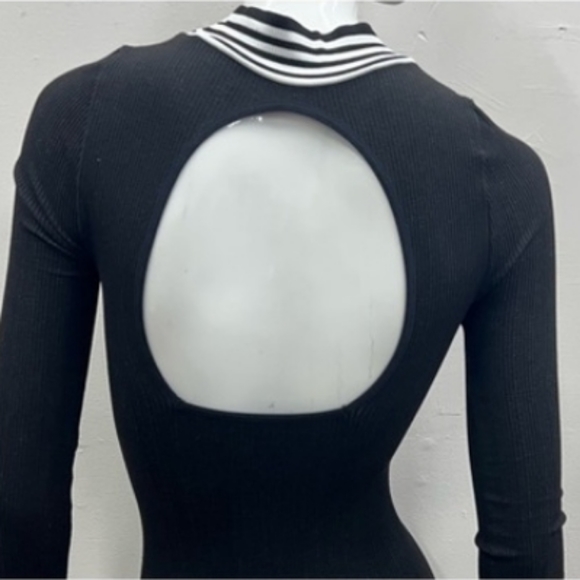 **HP**Nwot Free People Movement Ribbed Longsleeve Open Back Bodysuit - Picture 14 of 14